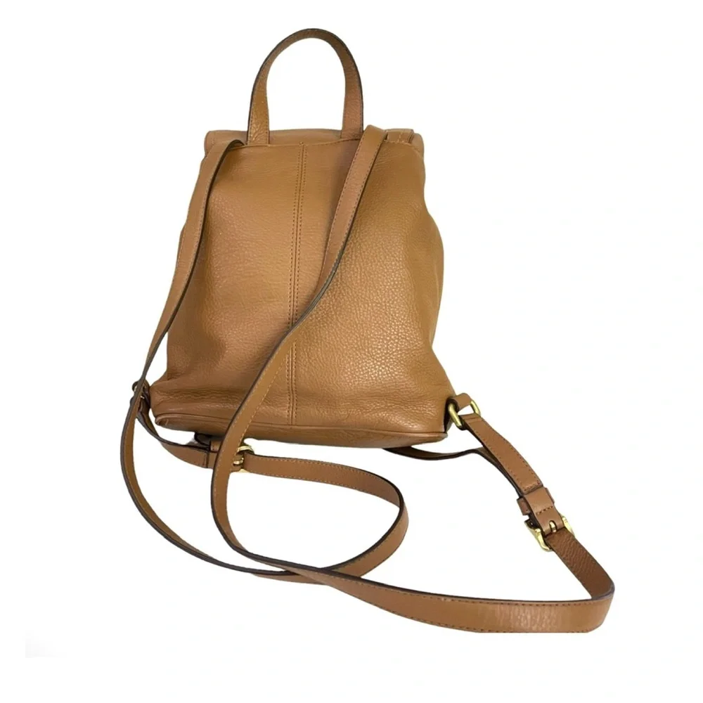 🦌 COACH Park Tan Pebbled Leather Backpack F24385 in BritishTan 🦌 - Picture 5 of 12